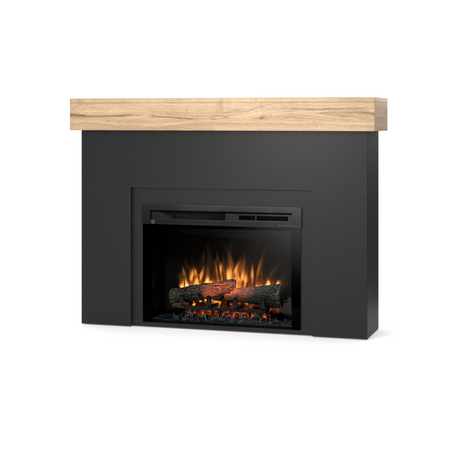 Warmtec Aven wkład Dimplex 26" XHD Optiflame - czarny, jasny dąb