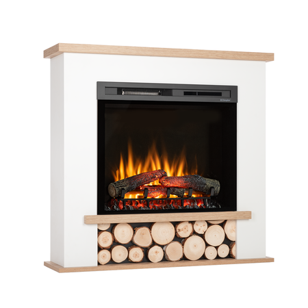 Warmtec Tula wkład Dimplex 28" XHD Optiflame - biały mat, jasny dąb
