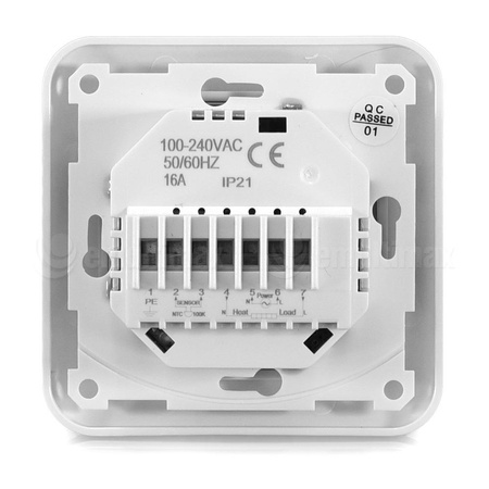 Thermoval TVT 04 IP21 podtynkowy programowalny czujnik powietrzny i podłogowy