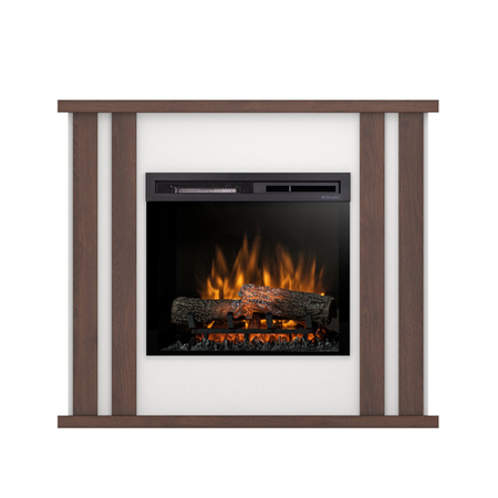 Warmtec Kelso wkład Dimplex 23" XHD Optiflame - biały mat, ciemny dąb
