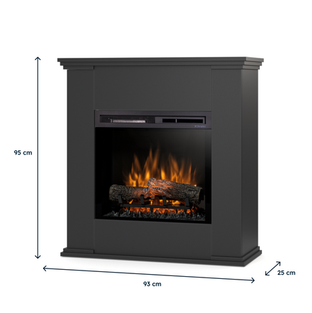 Warmtec Kelia wkład Dimplex 23" XHD Optiflame - czarny