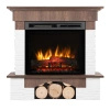 OUTLET: Warmtec Porto z wkładem 23" XHD Optiflame - orzech
