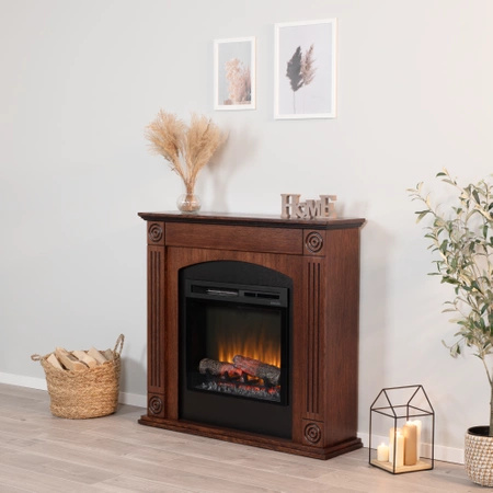 Warmtec Atrato wkład Dimplex 23" XHD Optiflame - fornir dąb brązowy