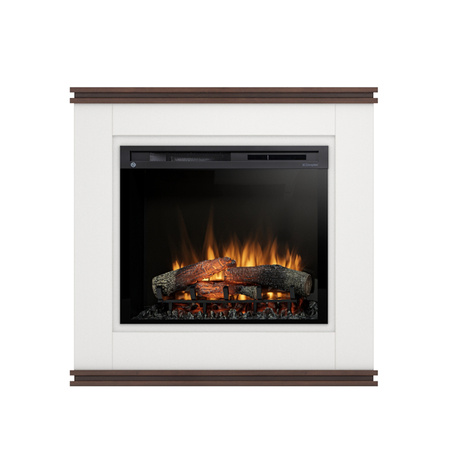 Warmtec Vena wkład Dimplex 28" XHD Optiflame - biały mat, ciemny dąb