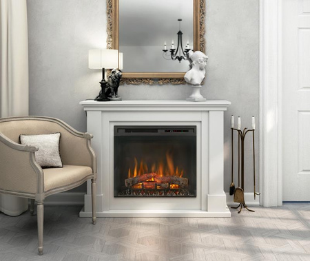 OUTLET: Warmtec Luena wkład Dimplex 23" XHD Optiflame - biały mat