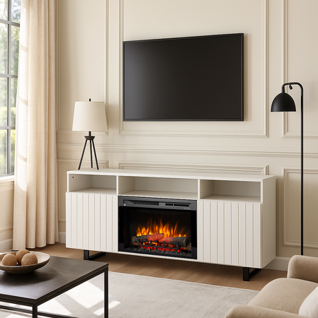 Warmtec Trivel wkład Dimplex 26" XHD Optiflame - biały mat laminat/ lakier