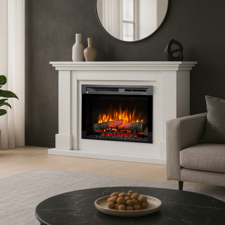 Warmtec Luena wkład Dimplex 26" XHD Optiflame - biały mat, lakierowany