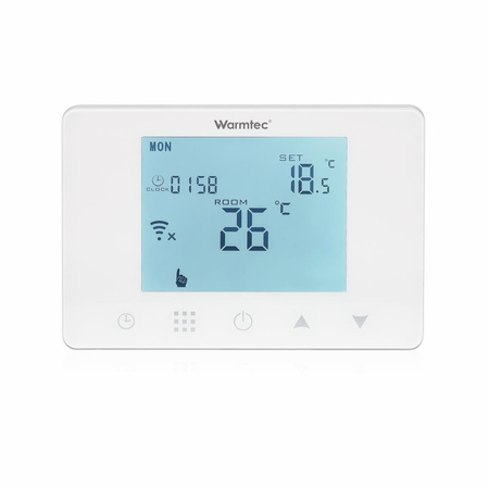 Warmtec RRT-01 odbiornik Wi-Fi natynkowy czujnik powietrzny i podłogowy