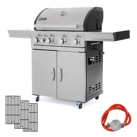 Ogrodowy grill gazowy Warmtec SilverFlame 17,5 kW