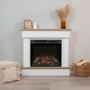 Warmtec Tormes wkład Dimplex 28" XHD Optiflame - biały mat, jasny dąb