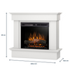 Warmtec Tormes wkład Dimplex 23" XHD Optiflame - biały mat