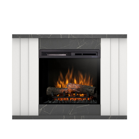 OUTLET: Warmtec Paria wkład Dimplex 23" XHD Optiflame - biały mat, marmur czarny