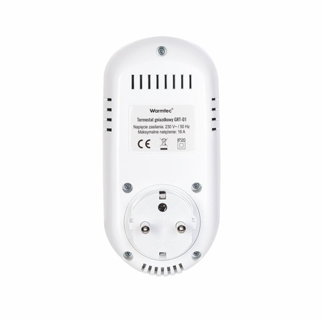 Warmtec GRT-01 Wi-Fi gniazdkowy programowalny czujnik powietrzny