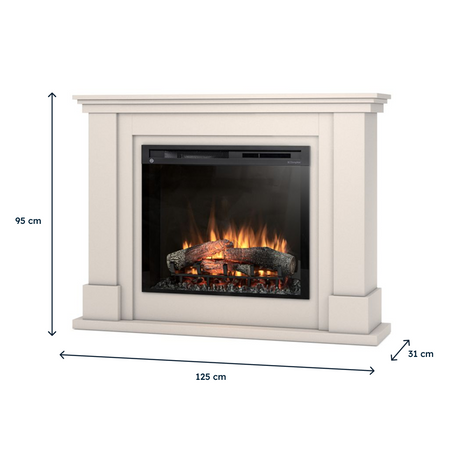Warmtec Luena wkład Dimplex 28 XHD Optiflame - kaszmirowy