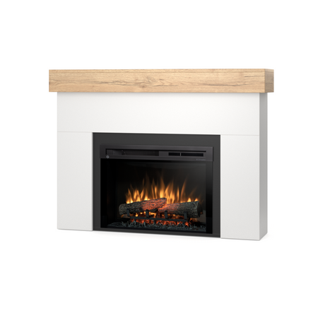 Warmtec Aven wkład Dimplex 26" XHD Optiflame - biały mat, jasny dąb
