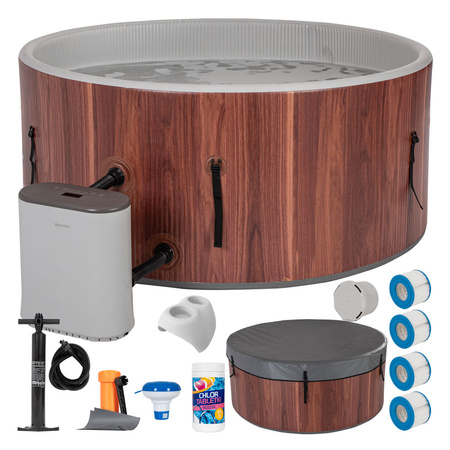 Zestaw premium basen z hydromasażem dmuchany ogrodowe spa Warmtec Korsyka 152 cm 2040 W