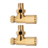 Zestaw zaworów kątowych do grzejnika Warmtec złoty