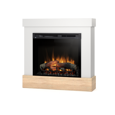 Warmtec Diro wkład Dimplex 28" XHD Optiflame - biały, dąb sonoma