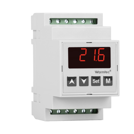 Warmtec RSD2K-16/16 na szynę DIN manualny czujnik na przewodzie