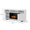 Warmtec Trivel wkład Dimplex 26" XHD Optiflame - biały mat laminat/ lakier
