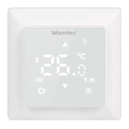 OUTLET: Warmtec WRT31W-B Wi-Fi biały, podtynkowy programowalny czujnik powietrzny i podłogowy