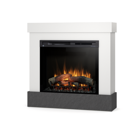 Warmtec Diro wkład Dimplex 28" XHD Optiflame - biały, łupek scivaro