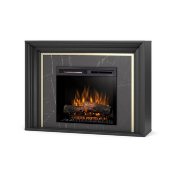 Warmtec Lanini wkład Dimplex 23" XHD Optiflame - czarny mat, marmur czarny