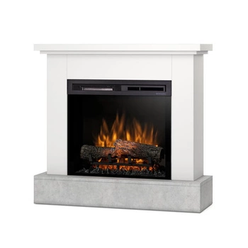 OUTLET: Warmtec Jukon wkład Dimplex 23" XHD Optiflame - biały mat, beton