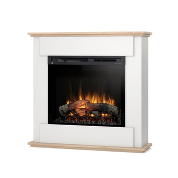 Warmtec Fonte wkład Dimplex 28" XHD Optiflame - biały, dąb sonoma.