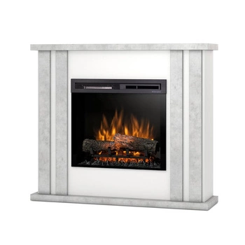 Warmtec Kelso wkład Dimplex 23" XHD Optiflame - biały mat, beton