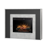 Warmtec Zuni wkład Dimplex 26" XHD Optiflame - beton, czarny