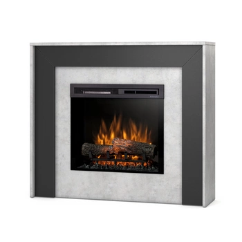 Warmtec Zuni wkład Dimplex 23" XHD Optiflame - beton, czarny