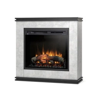 Warmtec Vena wkład Dimplex 28" XHD Optiflame - beton, czarny