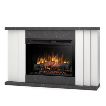 Warmtec Paria wkład Dimplex 26" XHD Optiflame - biały mat, marmur czarny