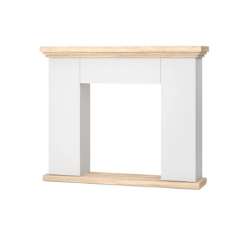 Konsola Warmtec Norte - Biały / Dąb Sonoma