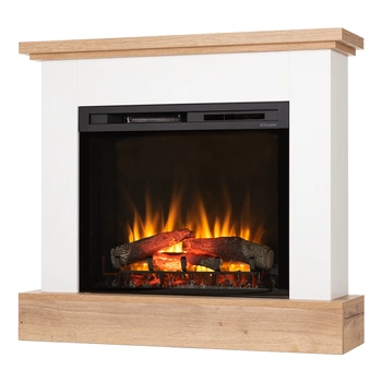 Warmtec Jukon wkład Dimplex 28" XHD Optiflame - biały mat, jasny dąb