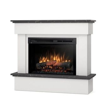 Warmtec Tormes wkład Dimplex 26" XHD Optiflame - biały mat, czarny marmur