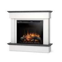 Warmtec Tormes wkład Dimplex 28" XHD Optiflame - biały mat, marmur czarny