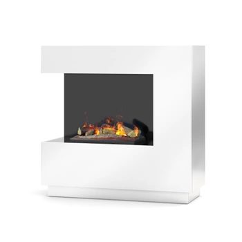 Warmtec Zen kaseta 400/600 LED + Polana 400L LOGBED z efektem Opti-Myst - biały połysk lakier, lewostronny