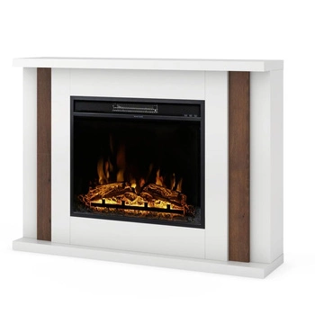 Warmtec Paria wkład TGU 23" Powerflame - biały mat, dąb