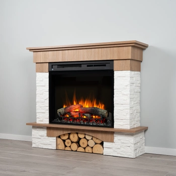 OUTLET: Warmtec Porto Max wkład Dimplex 28" XHD Optiflame - dąb