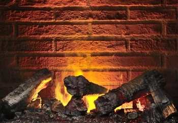 Panel tylny ceglany do wkładu kominkowego ENGINE 56-600 Black