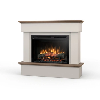 Warmtec Tormes wkład Dimplex 26" XHD Optiflame - kaszmirowy, dąb Casella brązowy