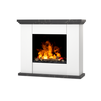 Warmtec Norte Cassete 400/600 LED Optimyst - biały mat, marmur czarny