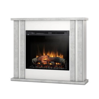 Warmtec Kelso wkład Dimplex 28" XHD Optiflame - biały mat, beton