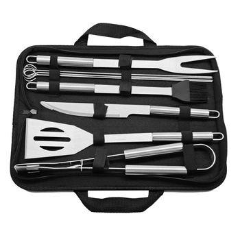 Akcesoria do grilla, zestaw do grillowania - 9 elementów