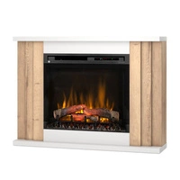 Warmtec Paria wkład Dimplex 28" XHD Optiflame - biały mat, jasny dąb
