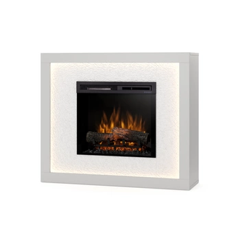 Warmtec Litos wkład Dimplex 23" XHD Optiflame - biały, fornir kamienny Crystal White
