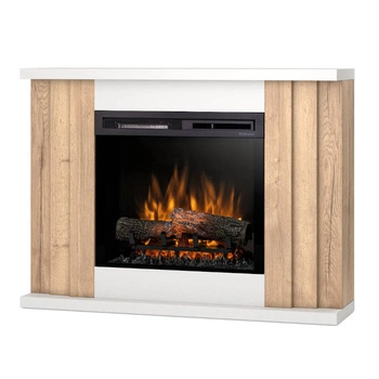 Warmtec Paria wkład Dimplex 23" XHD Optiflame - biały mat, jasny dąb