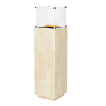 Dimpex Isola z efektem Opti-Myst - biały